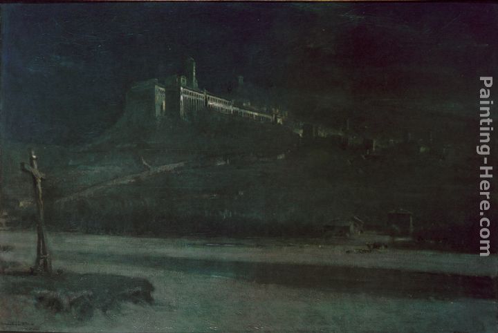 Albert Goodwin Sleeping in the Moonlight, Monastery of St Francis of Assisi